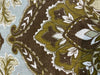 Fabricut Elegant Damask Teal Linen Fabric By the Yard