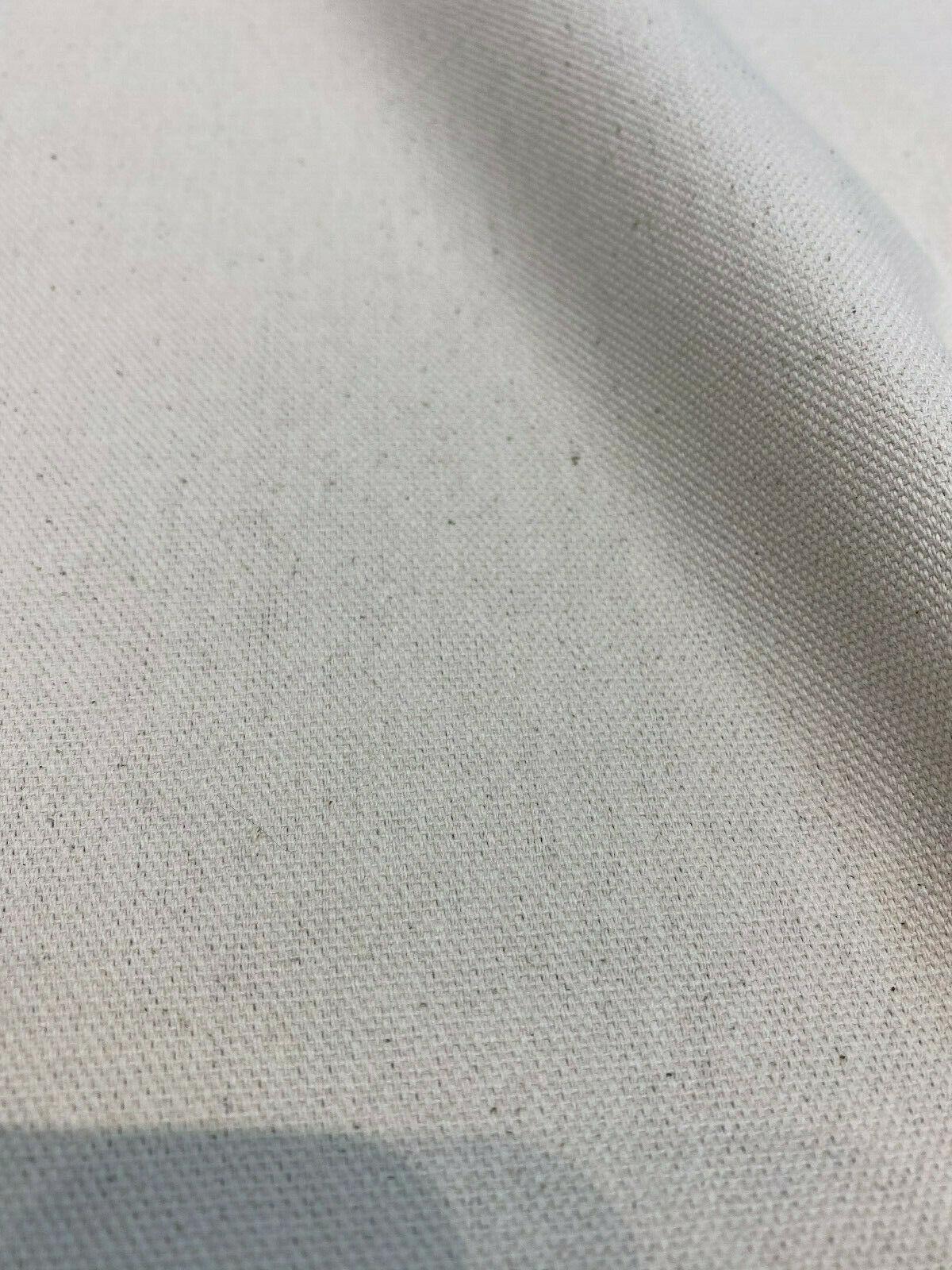 Natural Cotton Canvas Drill Fabric, 63 Wide