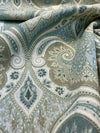 Kravet Latika 135 Seafoam Blue Beige Damask Fabric By the Yard