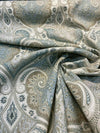 Kravet Latika 135 Seafoam Blue Beige Damask Fabric By the Yard