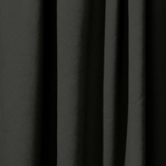 Rose Brand Black Encore Synthetic Velour 22 oz. Opaque Fabric by the yard