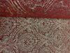 Medellin Damask Ruby Red Gold Upholstery Fabric By The Yard