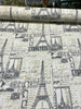 PK Lifestyles Amour Putty Paris Tower Fabric By the Yard
