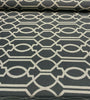 Chenille Upholstery Crete Graphite Geometric Fabric By The Yard