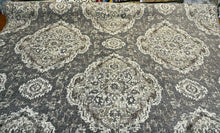  Eastview Steel Damask Swavelle Chenille Upholstery Fabric By The Yard