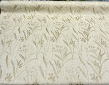 Lau Yellow Dandelion Embroidered Floral Swavelle Linen Fabric by the yard