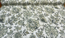  Gentza Floral Twine Antique Upholstery Fabric by the yard sofa chair