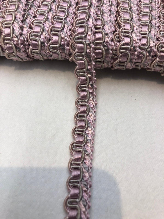 Lavender  Decorative Scroll Style Braid Gimp Trim