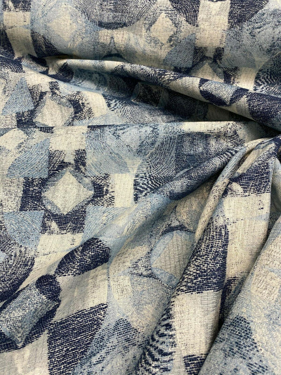 Swavelle Indigo Blue Hot Shot Chenille Upholstery Fabric by the yard