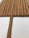 Orange Native Decorative Scroll Style Braid Gimp Trim