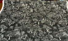  Kelly Ripa Home Daily Sketch Toile Black White Fabric By the Yard