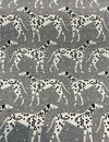 Waverly Dalmatian Dogs Grey Dapper Novogratz Fabric By the Yard