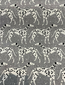  Waverly Dalmatian Dogs Grey Dapper Novogratz Fabric By the Yard