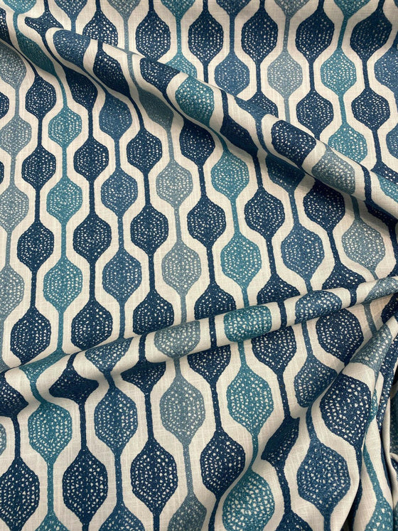 Waverly Handywork Embroidered Baltic Blue Fabric | Affordable Home Fabrics
