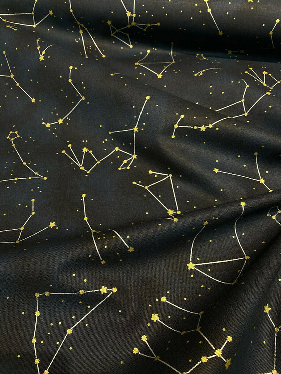 Waverly It's a Sign Stars Night Blue Fabric by the yard