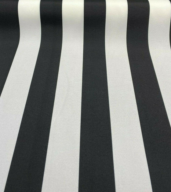 Black White Outdoor Luxury Stripe Solarium Richloom Fabric By The Yard