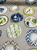 Capri Platos Lemons Birds Plates Spain Vilber Cotton Canvas Fabric by the yard