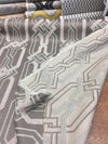 P Kaufmann Swanky Zen geometric linen Upholstery Fabric by the yard