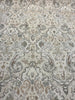 Mazely Damask Ancient Creamy Beige Cotton Drapery Upholstery Fabric by the yard