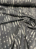 Black Noir Sikasso Painting Cotton Drapery Upholstery Fabric by the yard