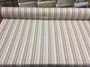 P Kaufman Byways Toffee Gold beige Striped Upholstery Drapery Fabric by the yard