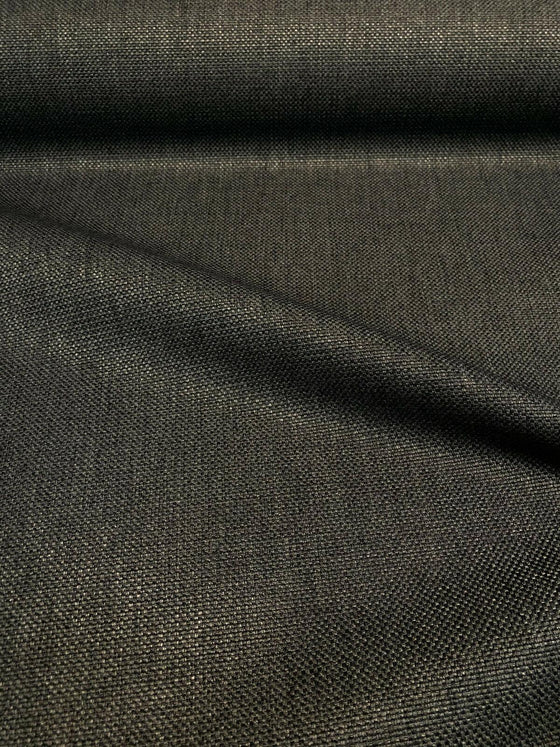 Crypton Chenille London Coal Black Upholstery Fabric By The Yard ...