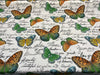 Garla Butterfly Midori Vilber Cotton Drapery Upholstery Fabric by the yard