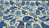P Kaufmann Blue Paisley Fiesta Dance Tide Indoor Outdoor Fabric By the yard