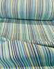 Waverly Upholstery Murano & Cove Teal Blue Stripe Fabric By the Yard