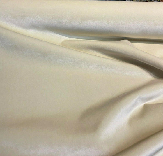 Velvet Upholstery Butter Cream Bentley Valdese Weavers Fabric by the yard