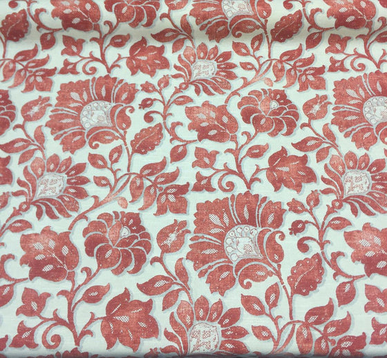 Waverly Imaginary Coral Fabric 100% cotton Upholstery Drapery BTY