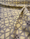 Williamsburg Waverly Lamerie Lattice Sepia Fabric By The Yard