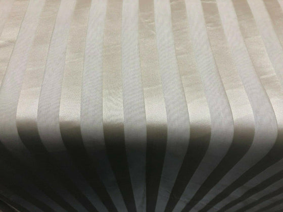 P Kaufmann Sheer Stripe Voile Focus Antique Gold 118'' wide fabric By the yard