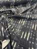 Navy Blue Sikasso Painting Fabric Cotton Drapery Upholstery by the yard