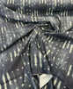 Navy Blue Sikasso Painting Fabric Cotton Drapery Upholstery by the yard