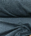 Italian Faux Sheepskin Blue Shadows Upholstery Fabric By The Yard