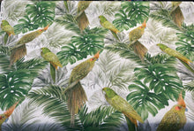  Aracua Birds Floral Green Branches Drapery Upholstery Fabric by the yard