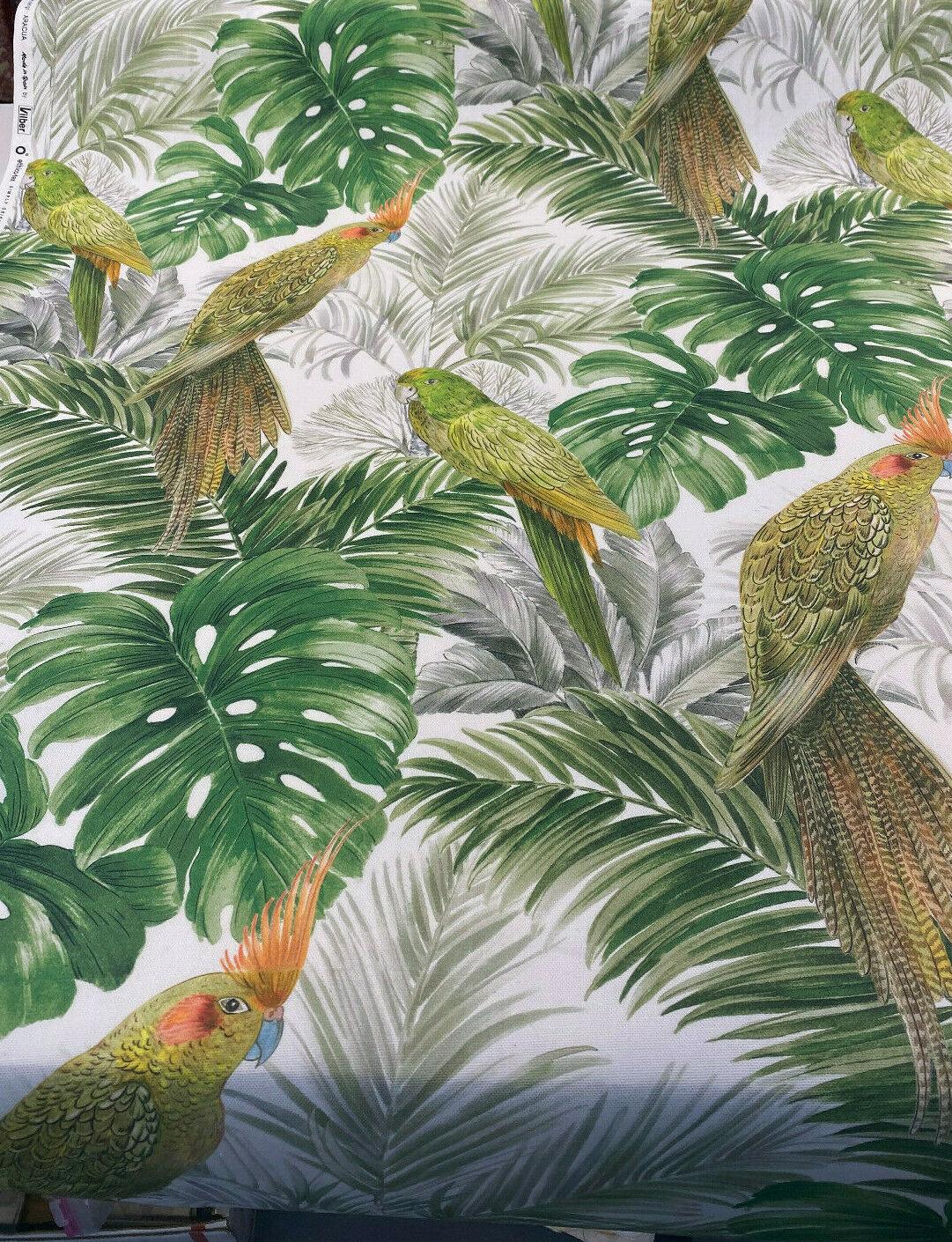 Birds Fabric by the Yard, Winged Animal and Butterflies on Thin Leafy  Branches with Berries, Decorative Upholstery Fabric for Chairs & Home  Accents