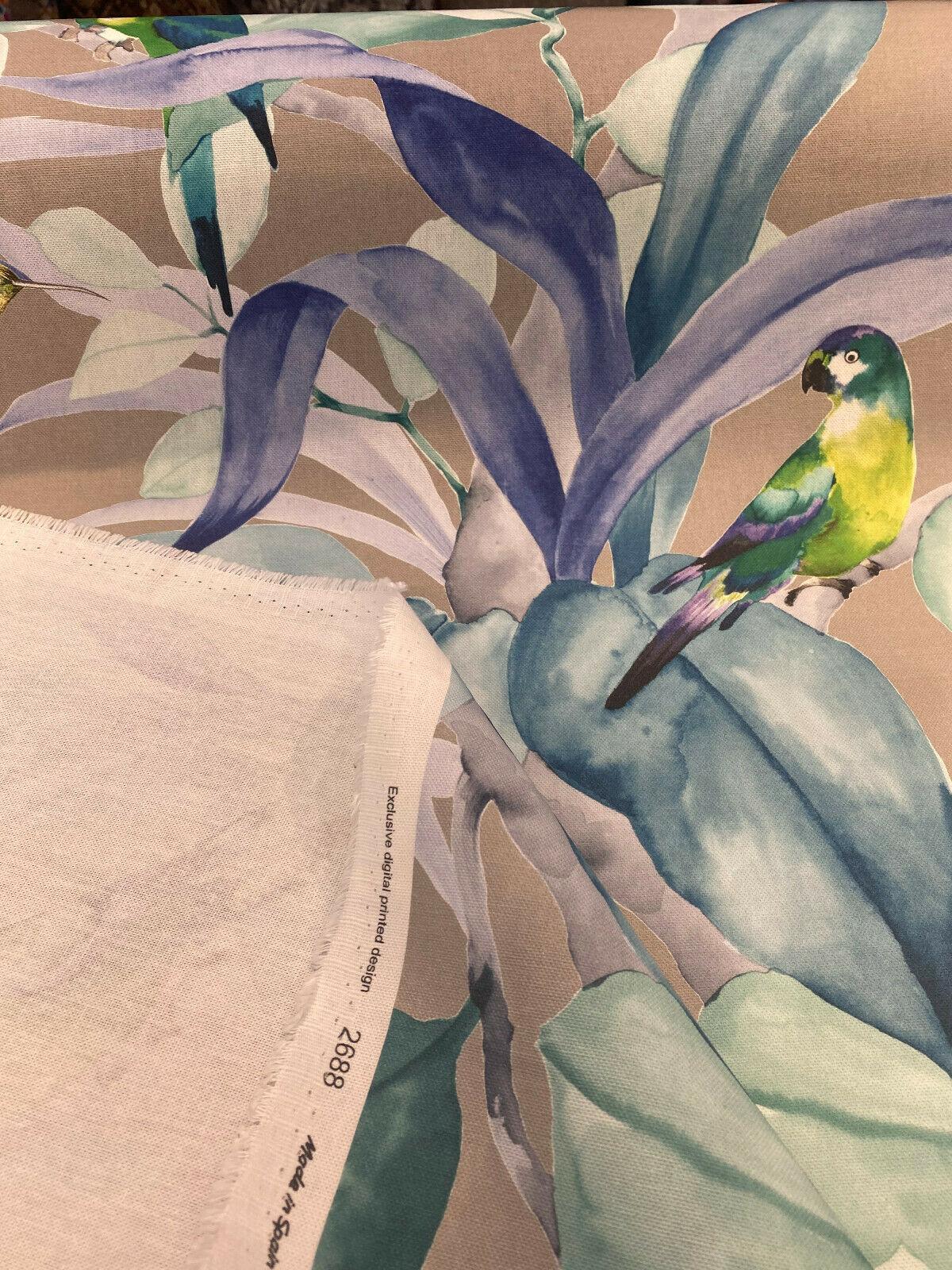 upholstery fabric bird of paradise
