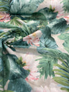 Nasau Tropical Floral Leaves Digital Print Drapery Upholstery Fabric by the yard