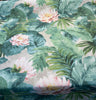 Nasau Tropical Floral Leaves Digital Print Drapery Upholstery Fabric by the yard