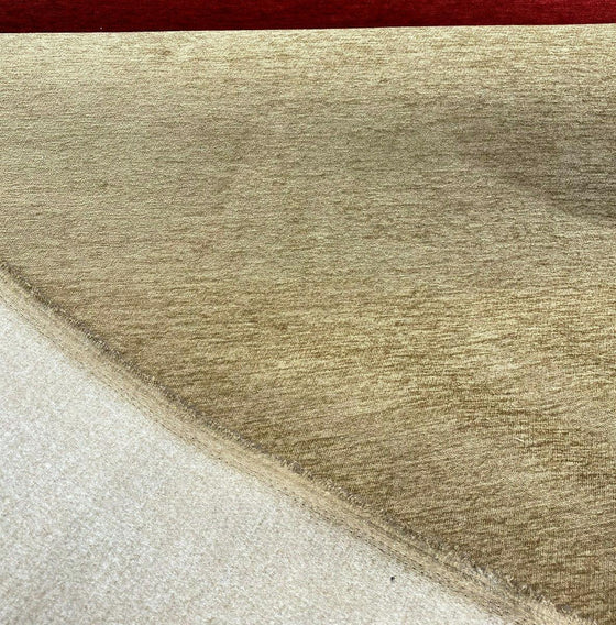 Barcelona Camel Tan Soft Chenille Upholstery Fabric By The Yard