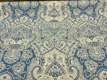  Kravet Echo Cyprus Blue White Damask Drapery Upholstery Fabric By the Yard
