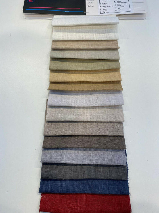 Muliple color Ramie Linen Fabric samples