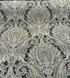 Swavelle Damask Shale Roof Garden Chenille Fabric