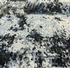3D Velvet Charcoal Upholstery Fabric by the yard
