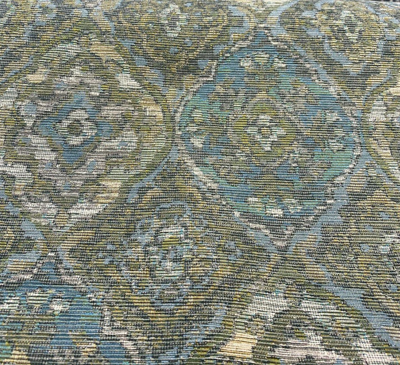 Upholstery Jewel Cabbage Rose Backed Swavelle Chenille Fabric by