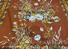 Design Resource Age of Birds Copper Gold Floral Fabric by the Yard