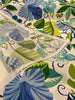 Outdoor Solarium Bird Sanctuary Floral Lagoon Blue Richloom Fabric by the yard