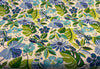 Outdoor Solarium Bird Sanctuary Floral Lagoon Blue Richloom Fabric